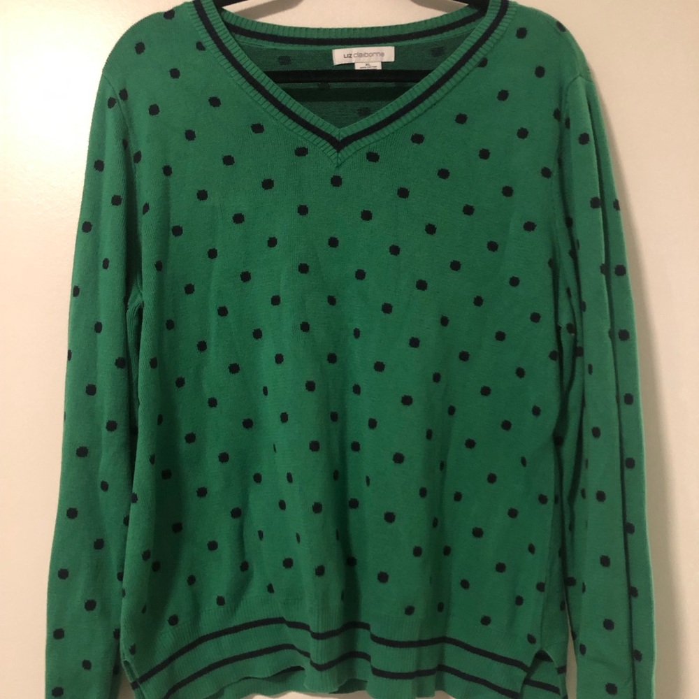 Liz Claiborne Polka Dot Sweater